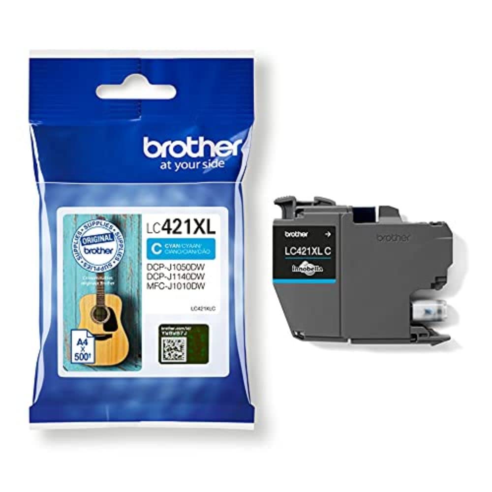 BROTHER 500-page high capacity Cyan ink cartridge for DCP-J1050DW MFC-J1010DW and DCP-J1140DW
