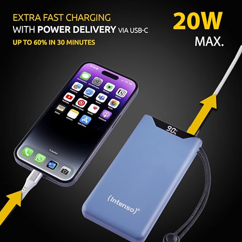 INTENSO Powerbank F10000, Power Delivery et Quick Charge, bl