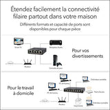 NETGEAR GS308 Switch 8 ports 10/100/1000 métal