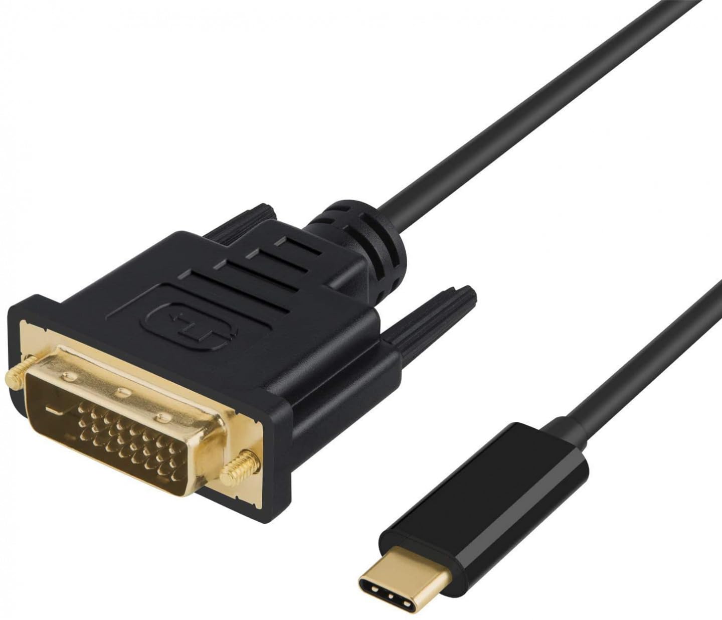 USB-C M CABLE TO DVI M 1.8M BLACK