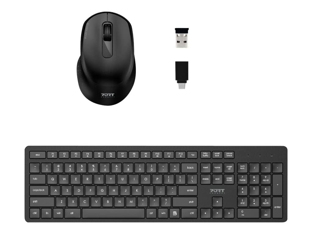 PORT DESIGNS Pack Keyboard + Mouse Medium Wireless