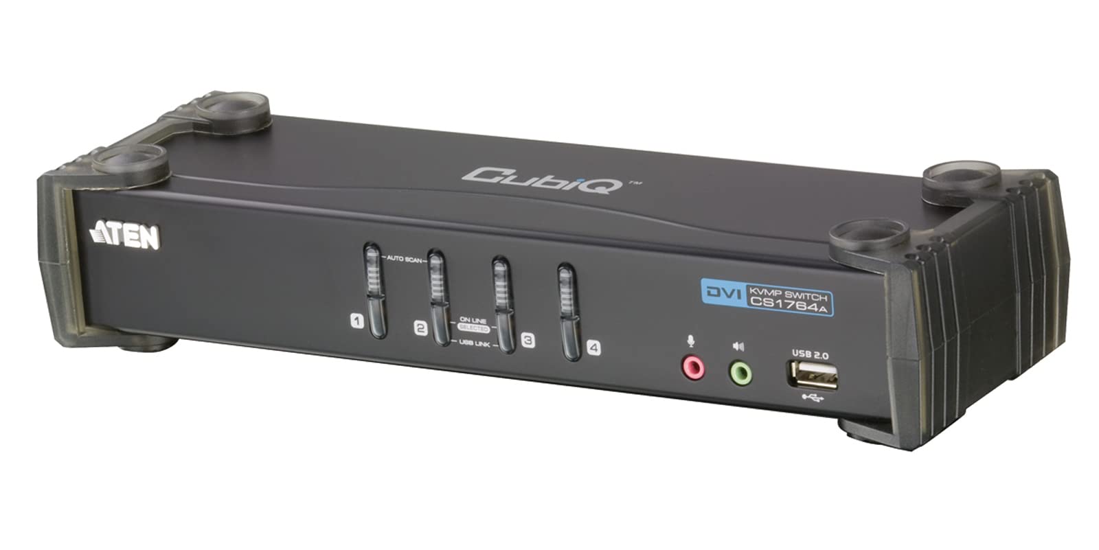 ATEN CS1764A-AT-G commutateur écran, clavier et souris Noir