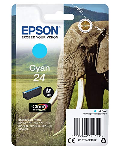 Cartouche EPSON C13T24224012 24 - Cyan