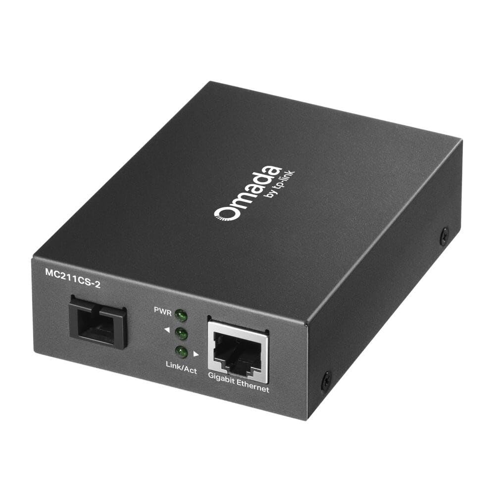 TP-LINK Omada 10/100/1000 Mbps RJ45 to 1000 Mbps Single-mode SC WDM Bi-Directional Fiber Converter