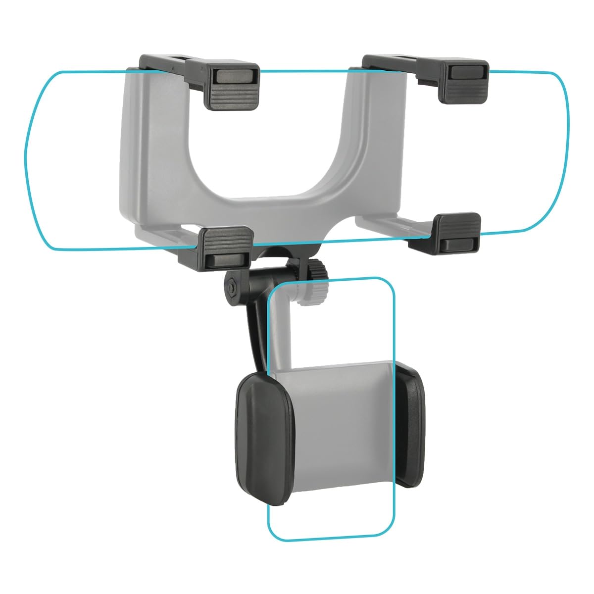 Support universel pour rétroviseur de voiture pour smartphon