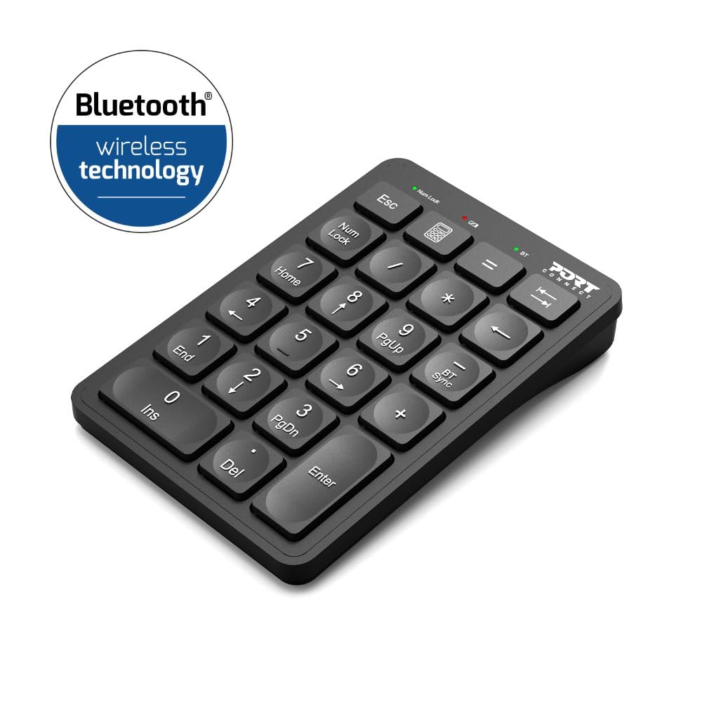 PORT DESIGNS Numeric Keypad Bluetooth Rechargeable