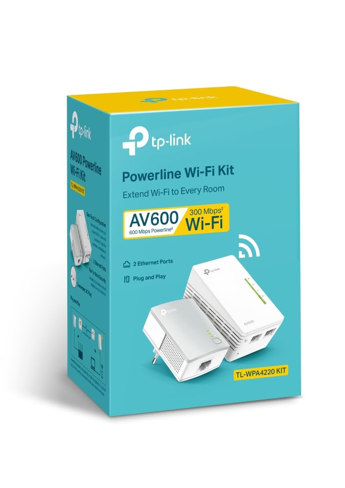 AV600 Powerline Wi-Fi Booster 2 LAN KIT