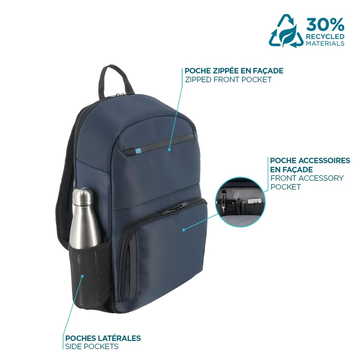Executive 4 Backpack 14-16' 30% RECYCLED