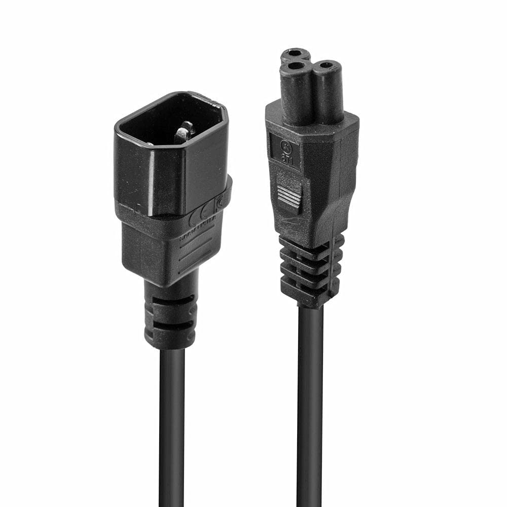 LINDY 2m IEC C14 to IEC C5 Cloverleaf Extension Cable