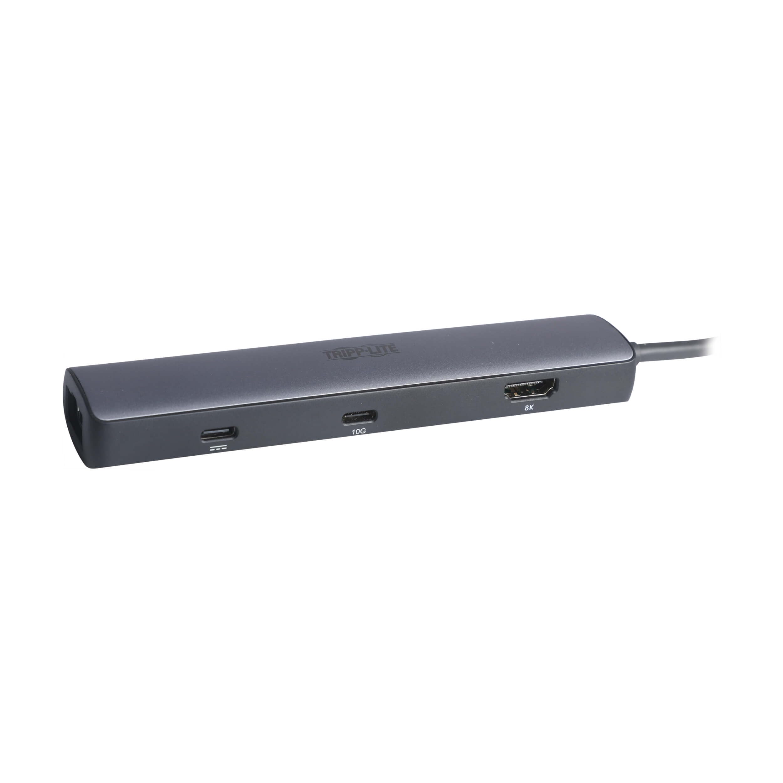 EATON TRIPPLITE USB-C Multiport Adapter 8K HDMI 3 USB Hub Ports Gigabit Ethernet 100W PD Charging HDR HDCP 2.3