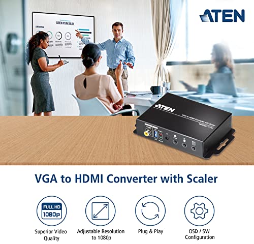 Aten VC182 convertisseur-scaler VGA + audio vers HDMI