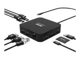 PORT DESIGNS USB Type C Travel Docking Station 2x4K Dual video display up to 4K 2x Display Port Charges laptops up to 85W