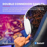 TRUST Casque gaming sans fil FAYZO DUAL Wireless - White