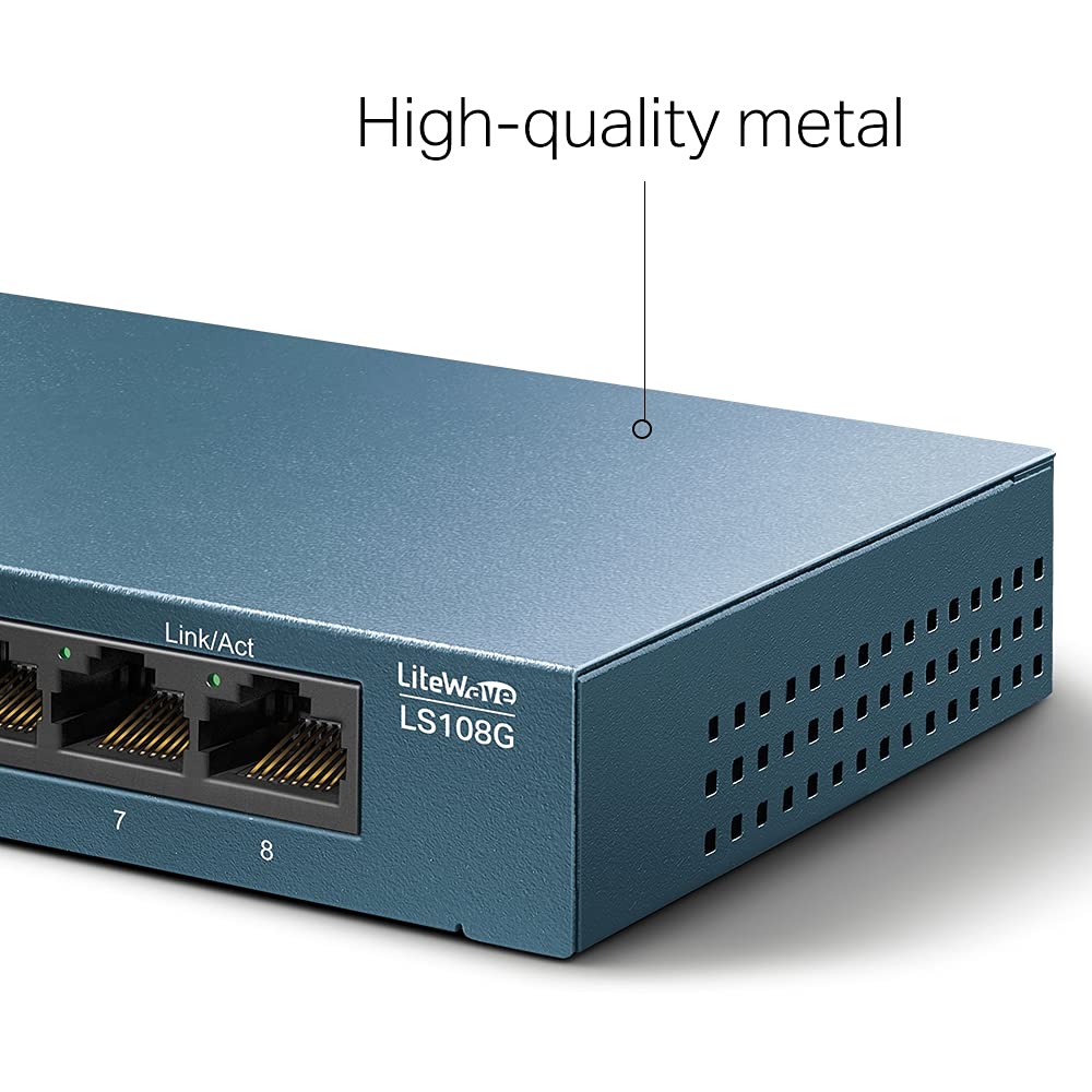 LS108G LiteWave 8-Port GB Desktop Switch