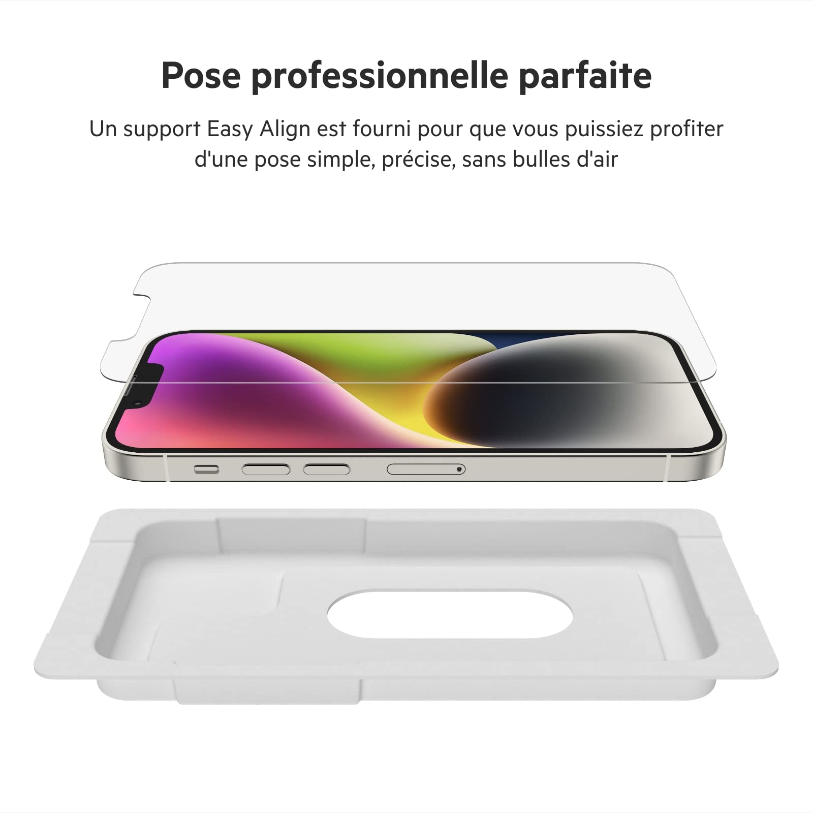BELKIN ScreenForce Pro UltraGlass Anti-Microbial Screen Protection for iPhone 14/13/13 Pro
