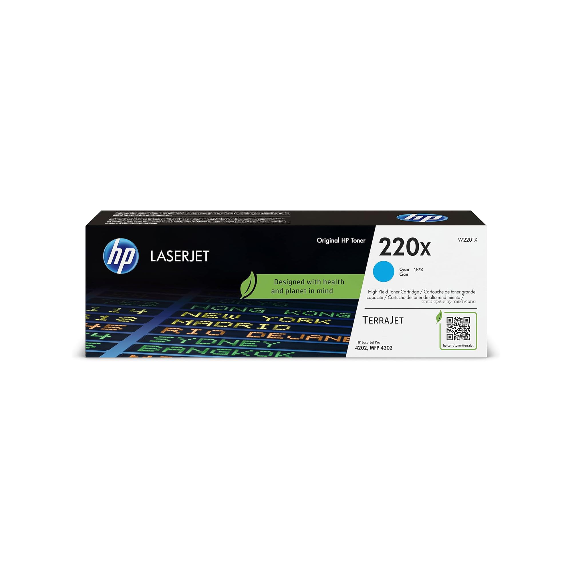 HP 220X Cyan Original LaserJet Toner Cartridge