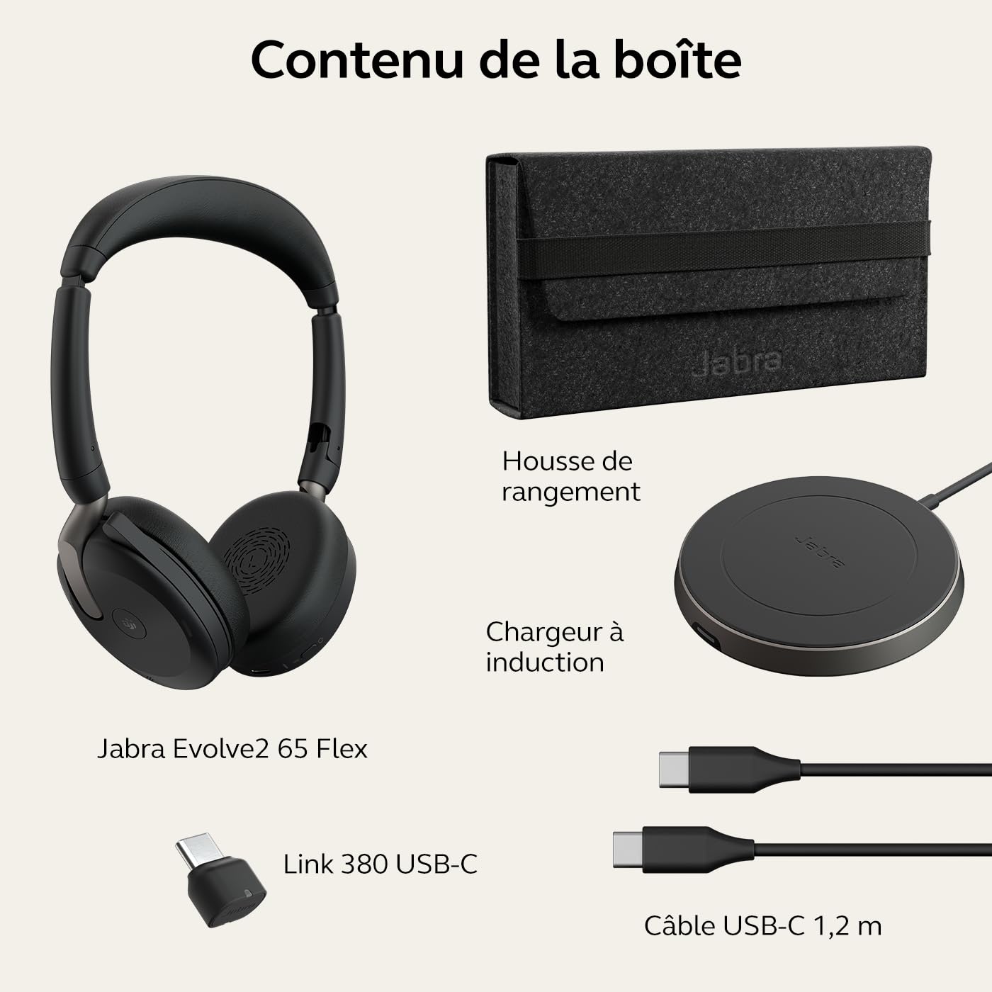 Jabra Evolve2 65 Flex L380c MS StereoWLC