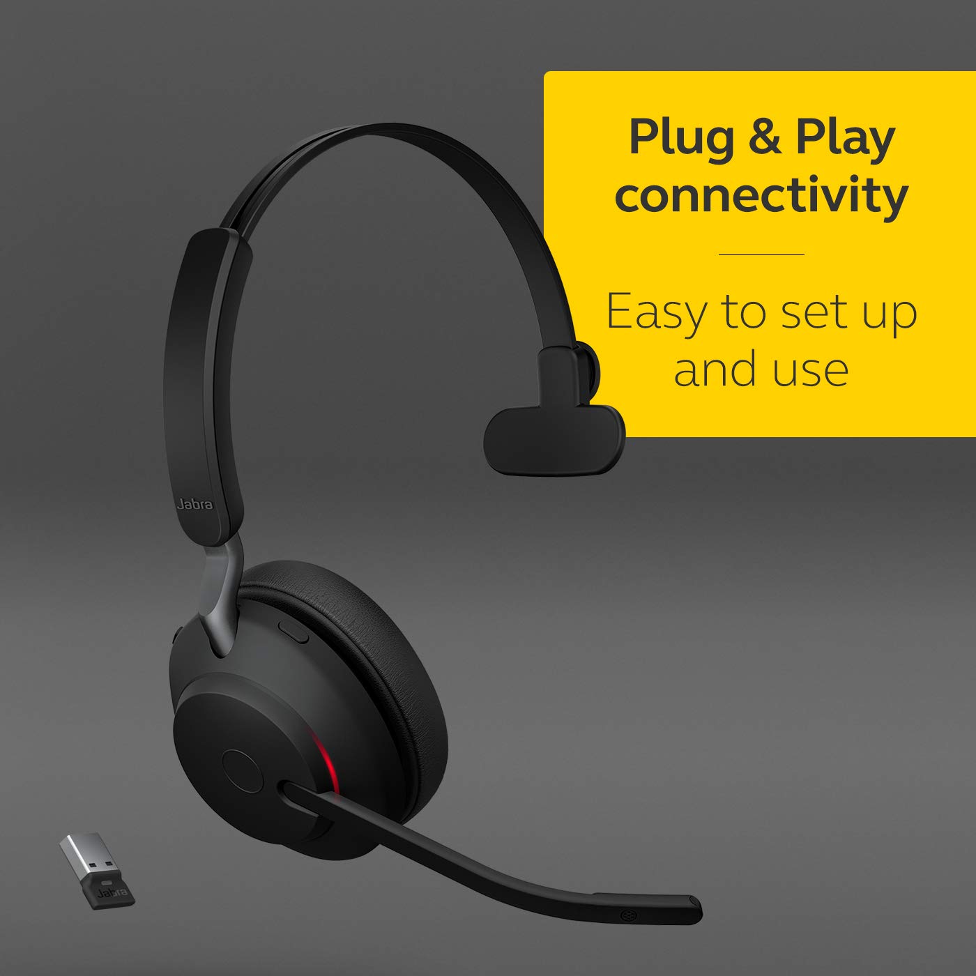 Jabra Evolve2 65 HS+Stand UC Mono Black