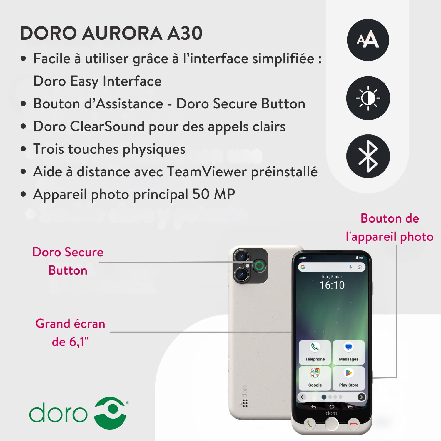 Doro Aurora A30 GRAPHITE