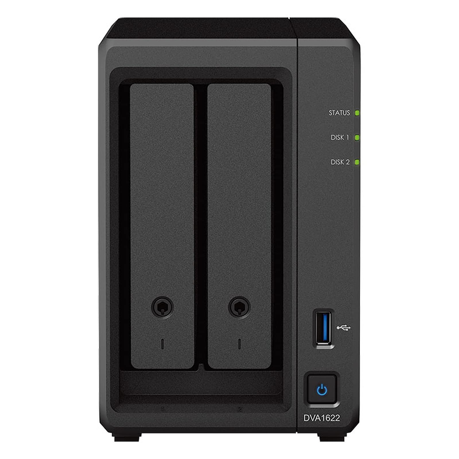 SYNOLOGY DVA1622 2-Bay Deep Learning NVR Celeron J4125 4-cores 2.0GHz 6Go DDR4 2xUSB 3.2 Gen1 HDMI 3.5p SATA HDD