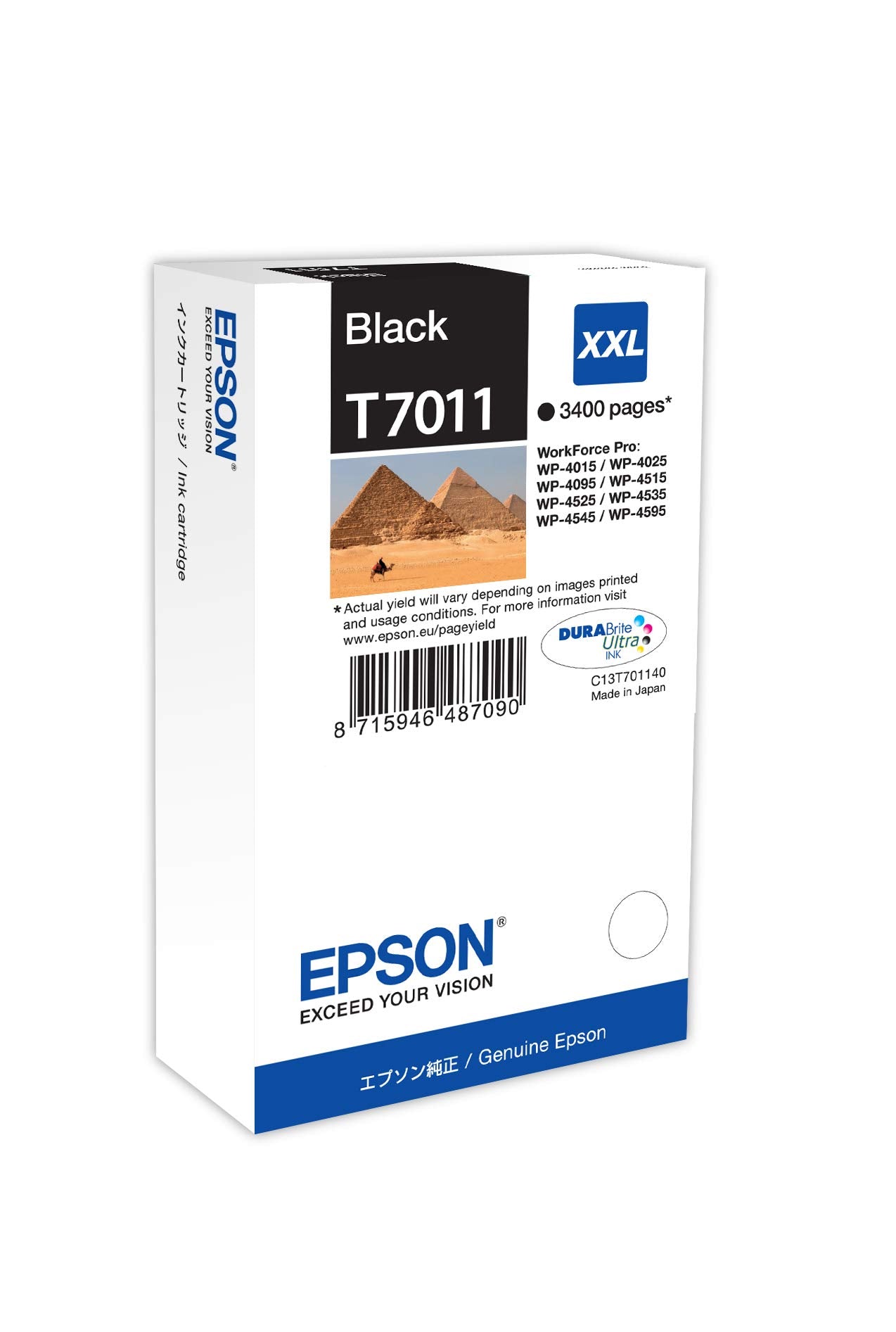 Cartouche EPSON C13T70114010  WP4000/4500 - Noir