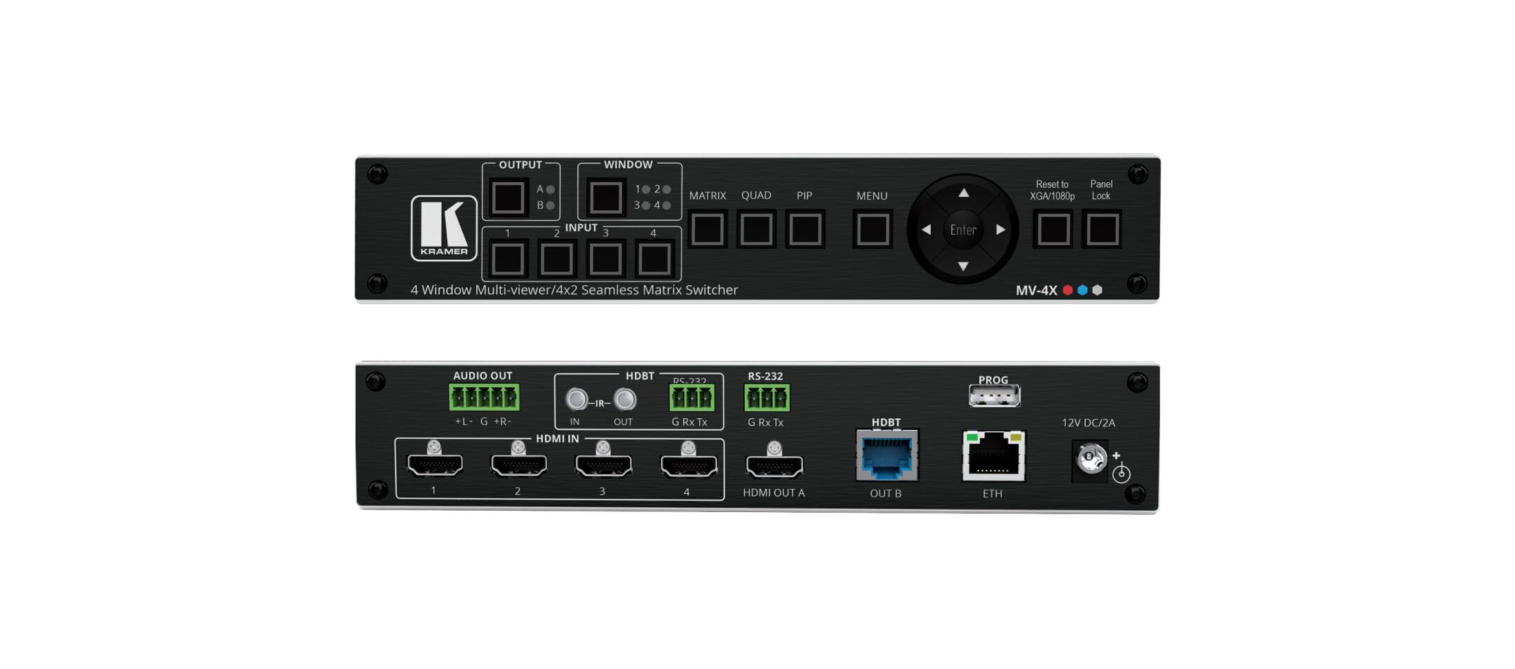 Kramer 4K ProScale Receiver/Scaler with HDBaseT and HDMI Inputs