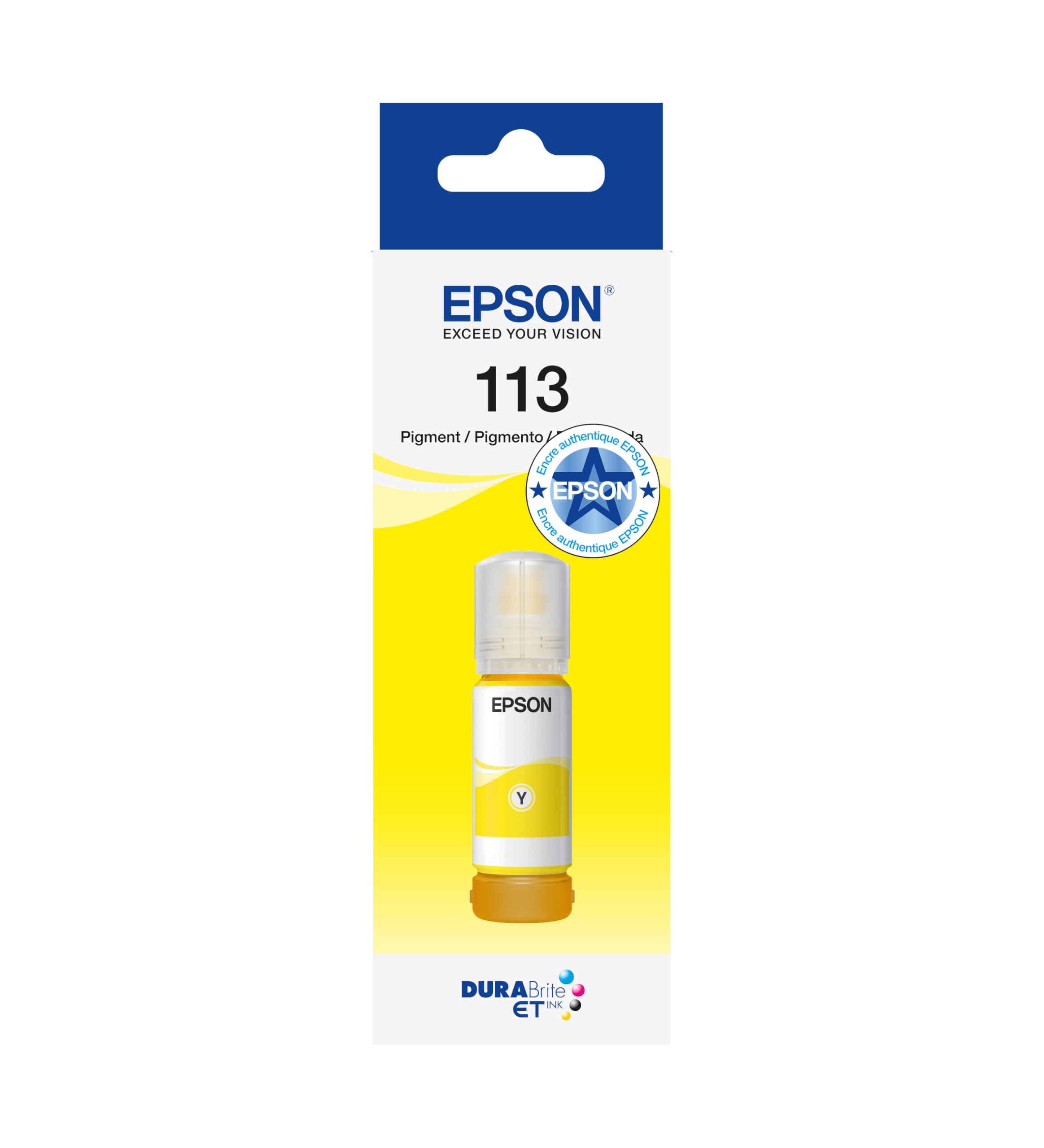 EPSON 6LB 113 EcoTank Pigment Yellow ink bottle