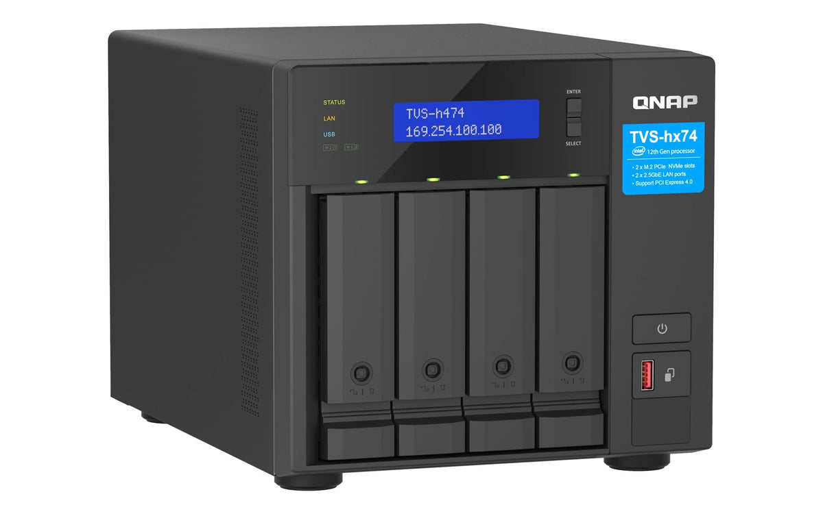 4-bay QuTS hero NAS Intel Core i3-12100