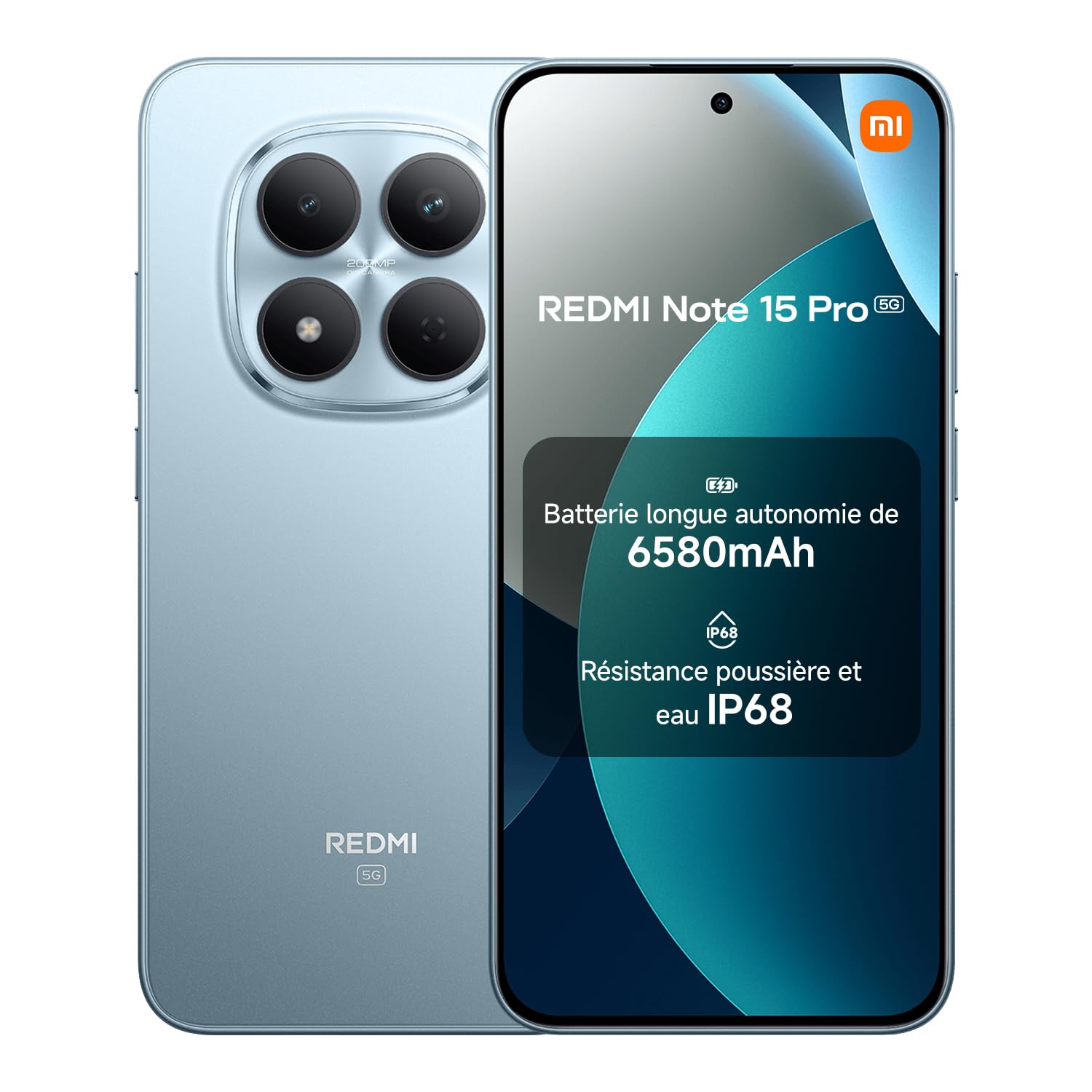 Xiaomi Redmi Note 15 Pro 5G (6.83'' - 512 Go, 8 Go RAM) Bleu