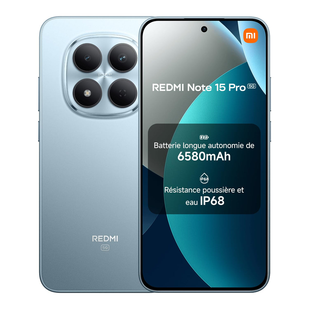 Xiaomi Redmi Note 15 Pro 5G (6.83'' - 512 Go, 8 Go RAM) Bleu