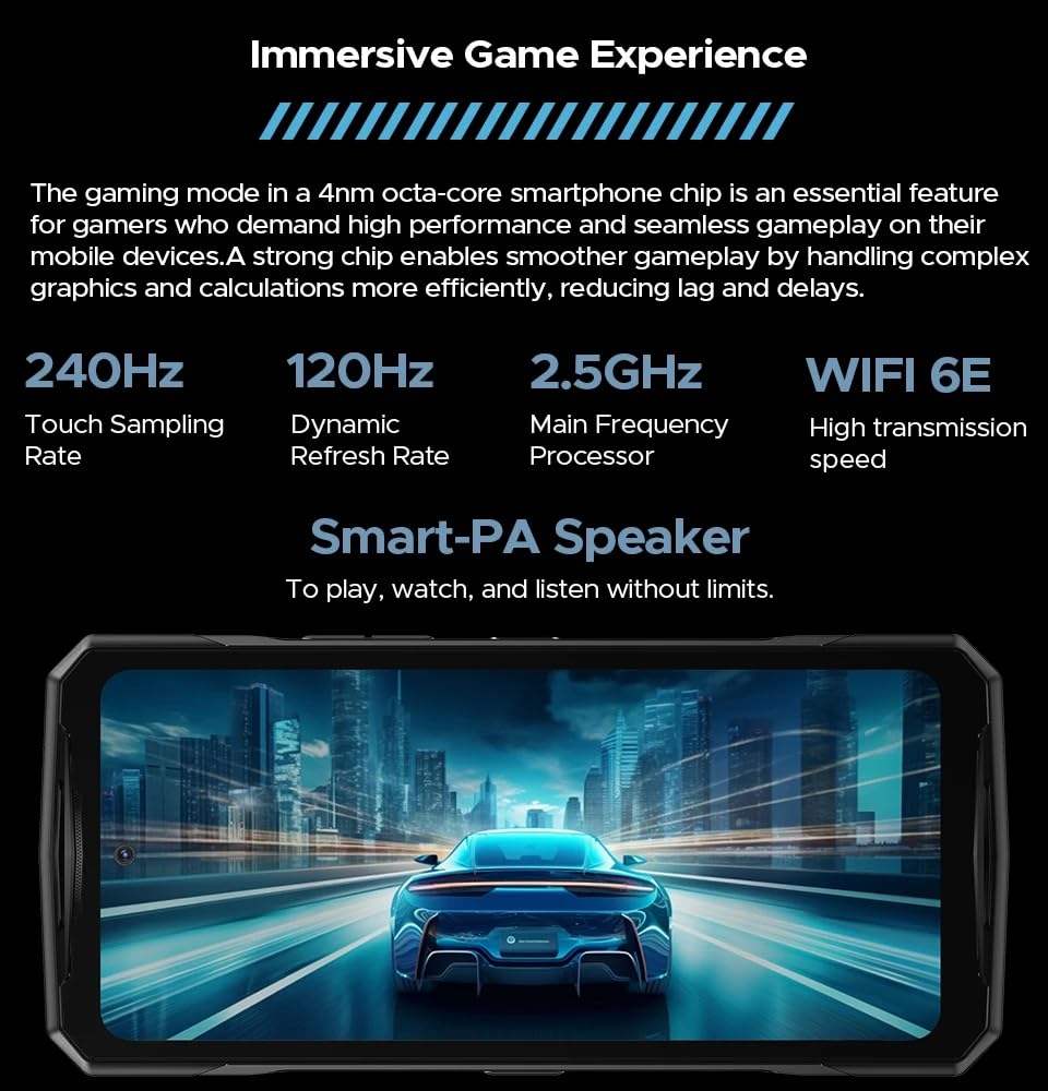 Doogee V40 (5G - NFC - 6.78'' - 512 Go, 12 Go RAM) Argent