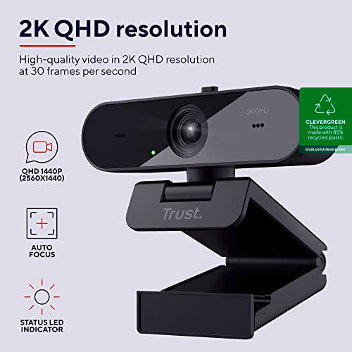 TRUST Webcam TAXON QHD