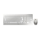 CHERRY Pack clavier & souris DW 8000 Sans fil Argent/Blanc