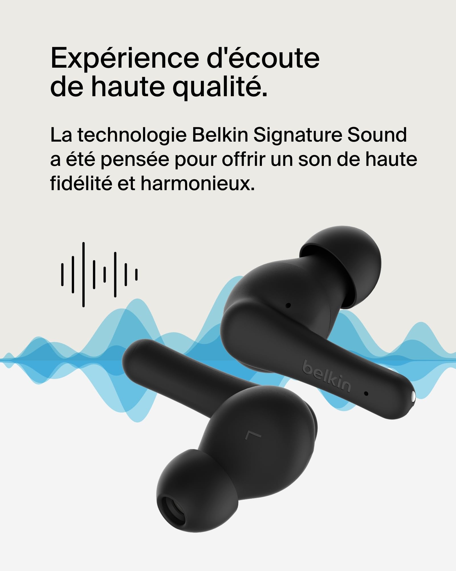 BELKIN SOUNDFORM RHYTHM True Wireless Earbuds Black