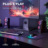 TRUST Enceintes JAVV 2.0 RGB noire
