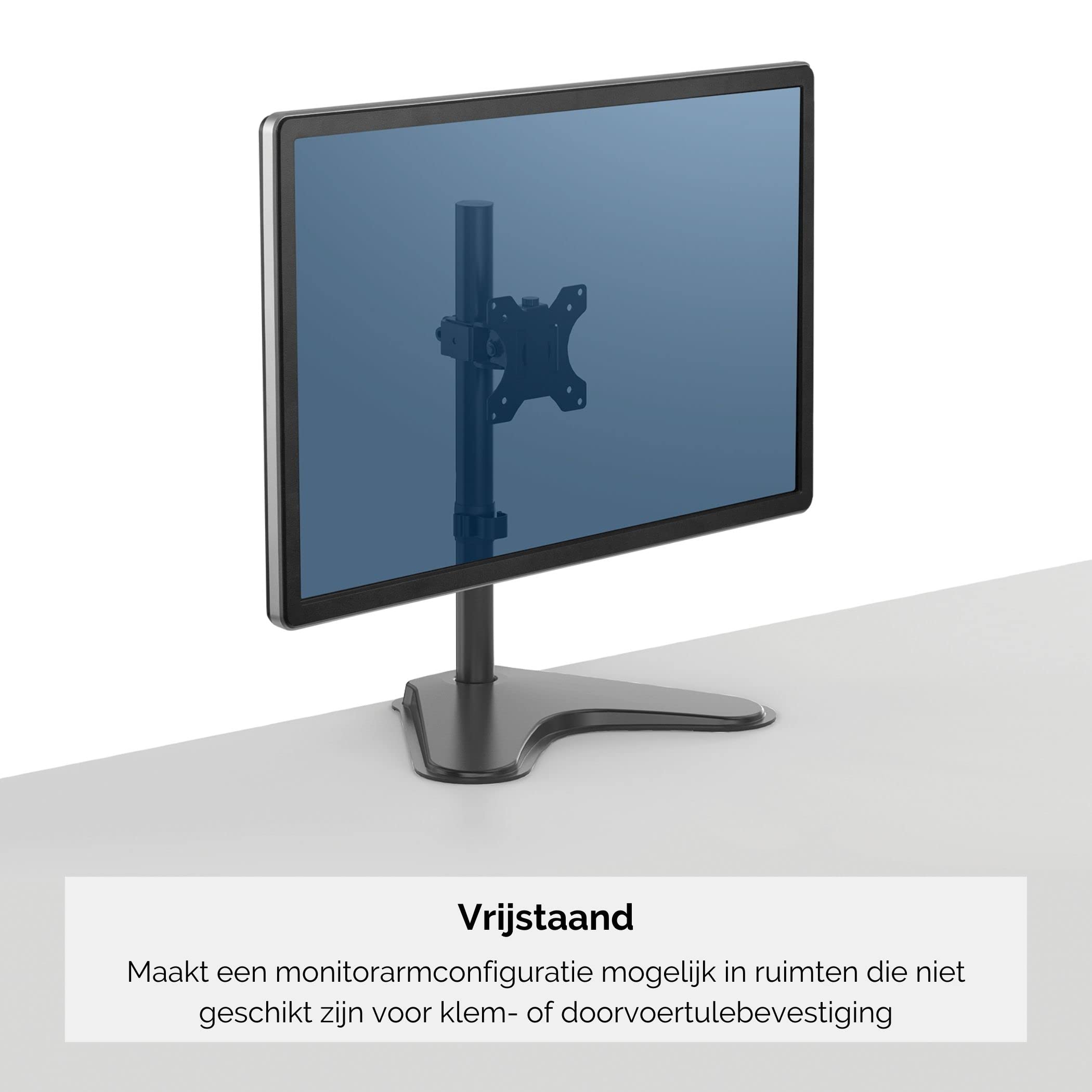 FELLOWES Bras de moniteur simple debout de série professionnelle