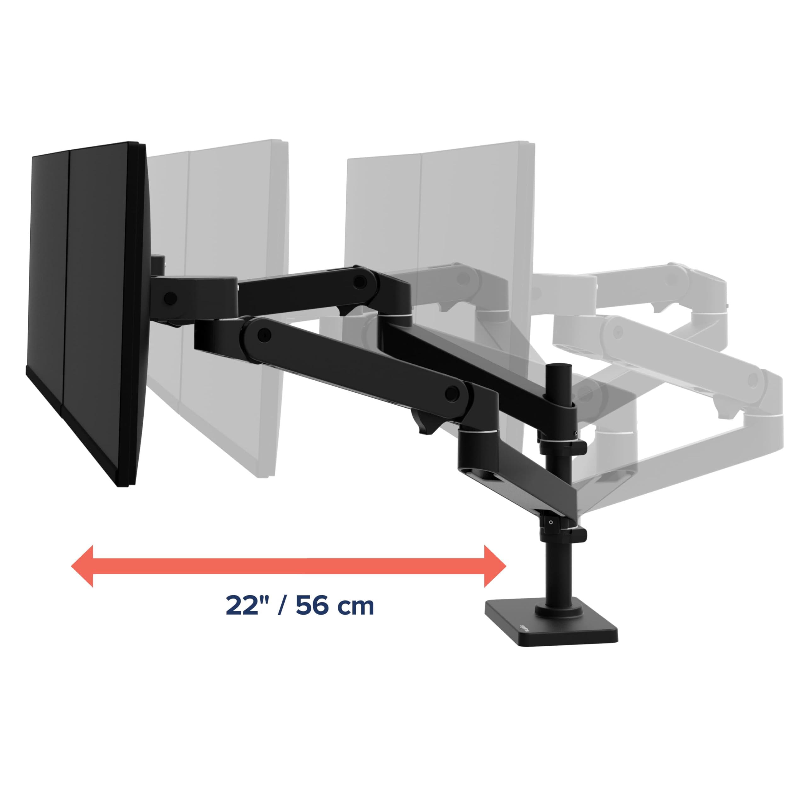 LX PRO ARM DUAL DISPLAY STACKING