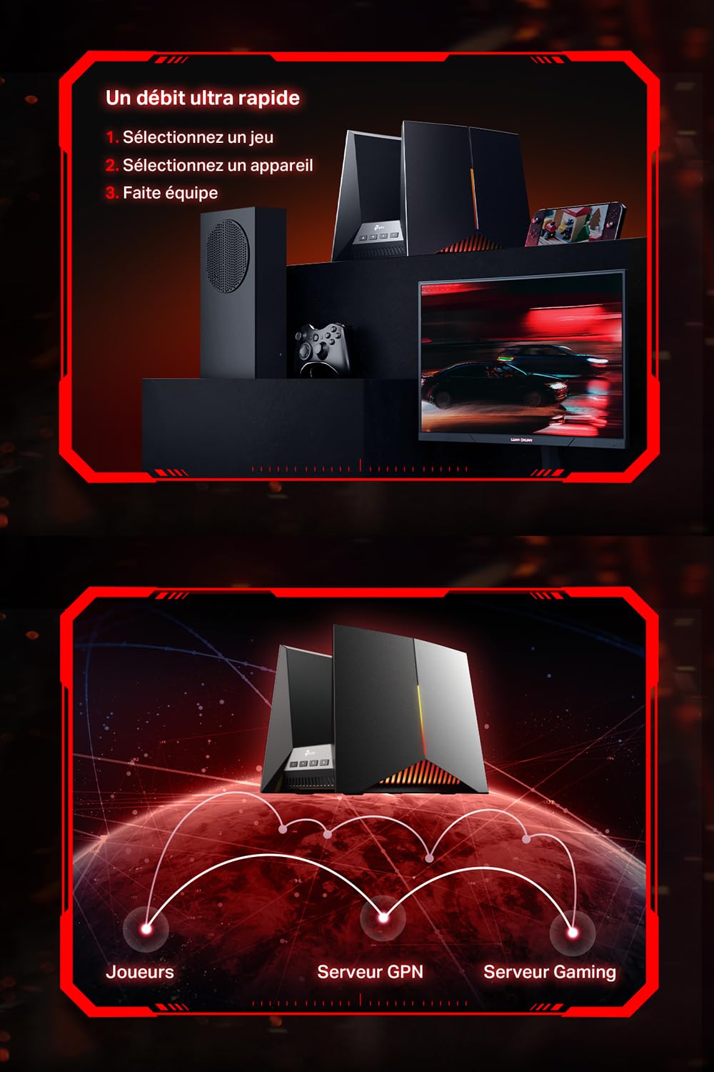 TP-LINK Archer GE800 BE19000 Tri Band Wi-Fi 7 Gaming Router