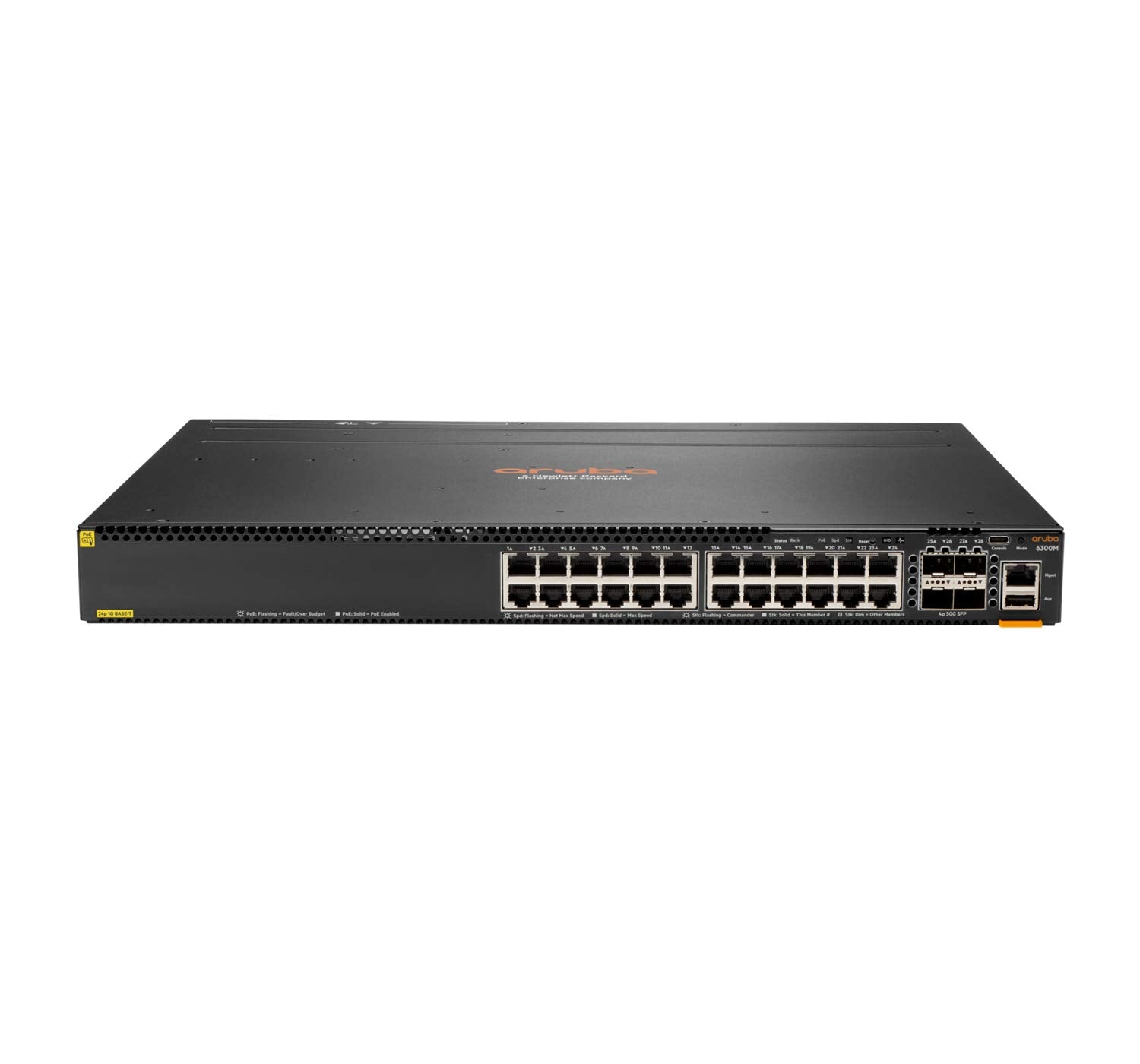 HPE Aruba 6300M 24G CL4 PoE 4SFP56 Swch