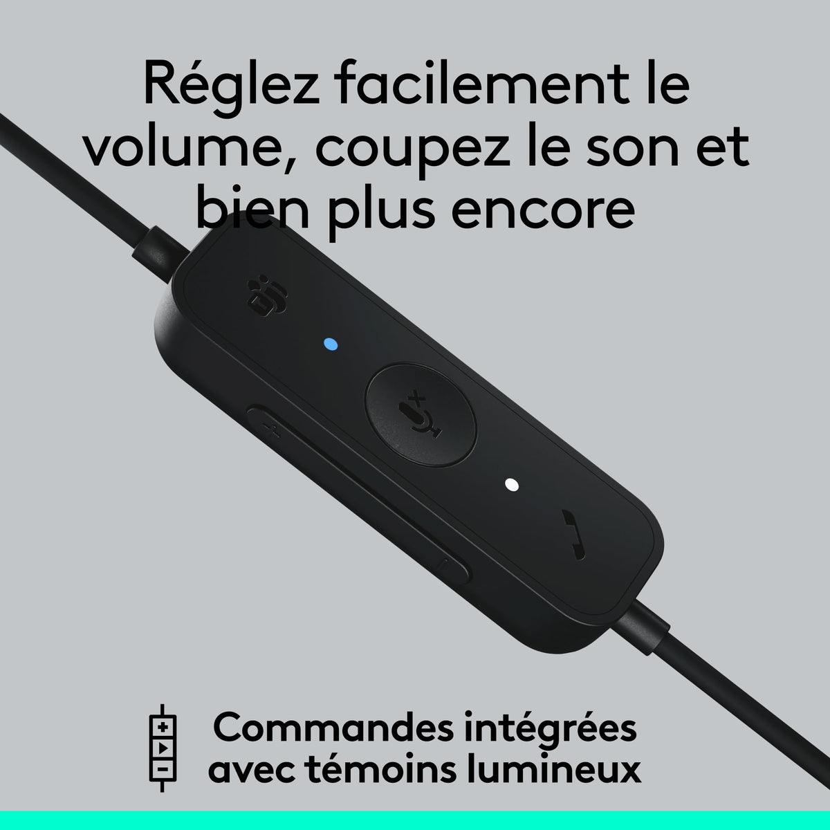 LOGITECH H570e Mono Teams version Headset Black