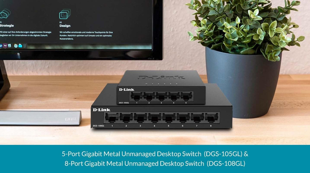 D-LINK 8-Port Layer2 Gigabit Light Switch without IGMP