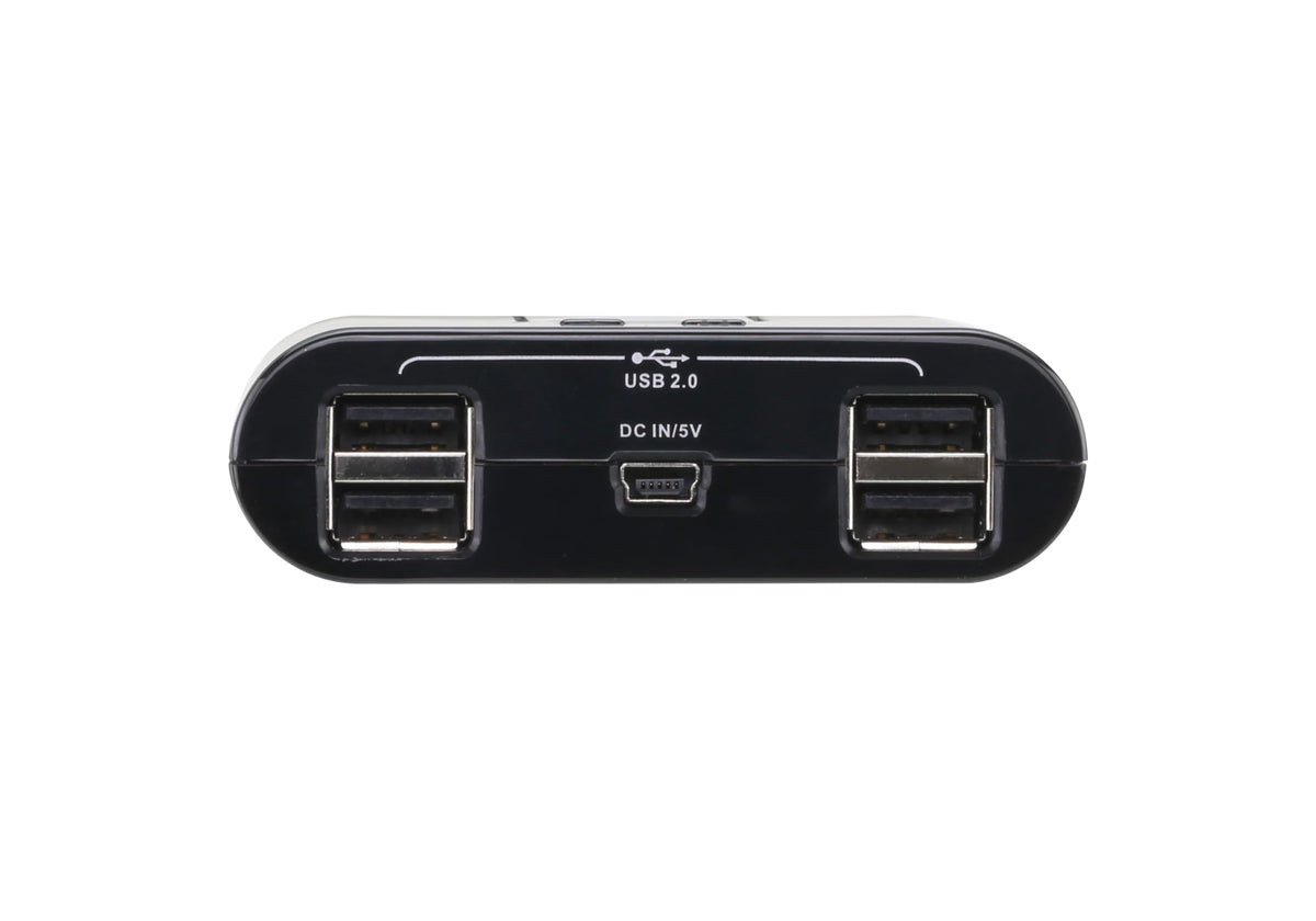 ATEN US424 commutateur écran, clavier et souris Noir