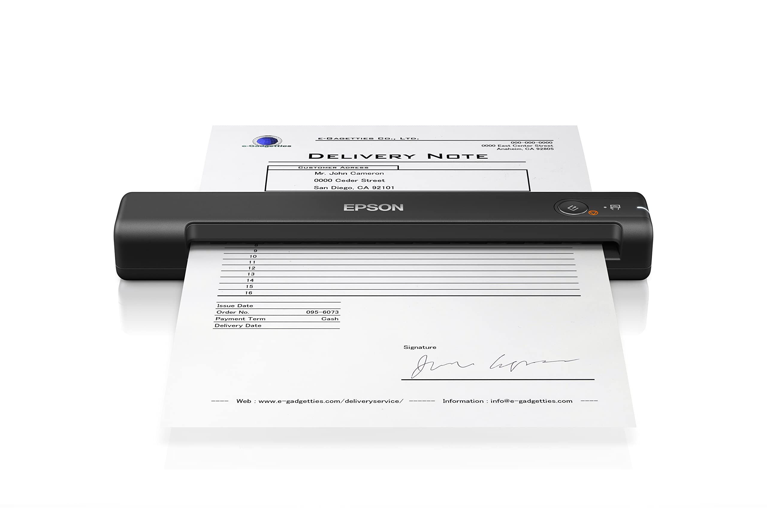 EPSON WorkForce ES-50 Sheetfed scanner Contact Image Sensor CIS A4 600x600dpi 300scans/d USB 2.0