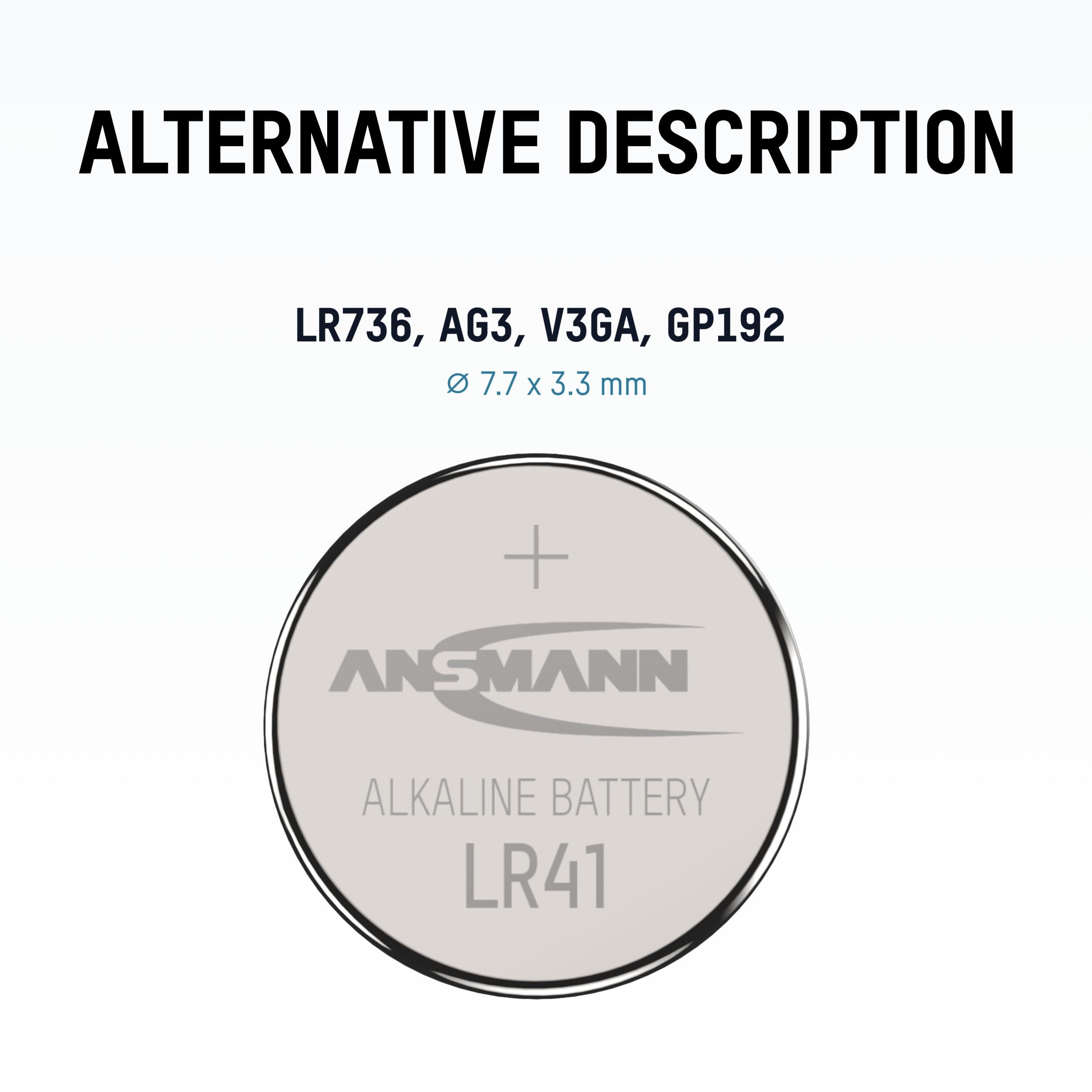 ANSMANN Piles alcalines 5015332 LR41 blister de 1