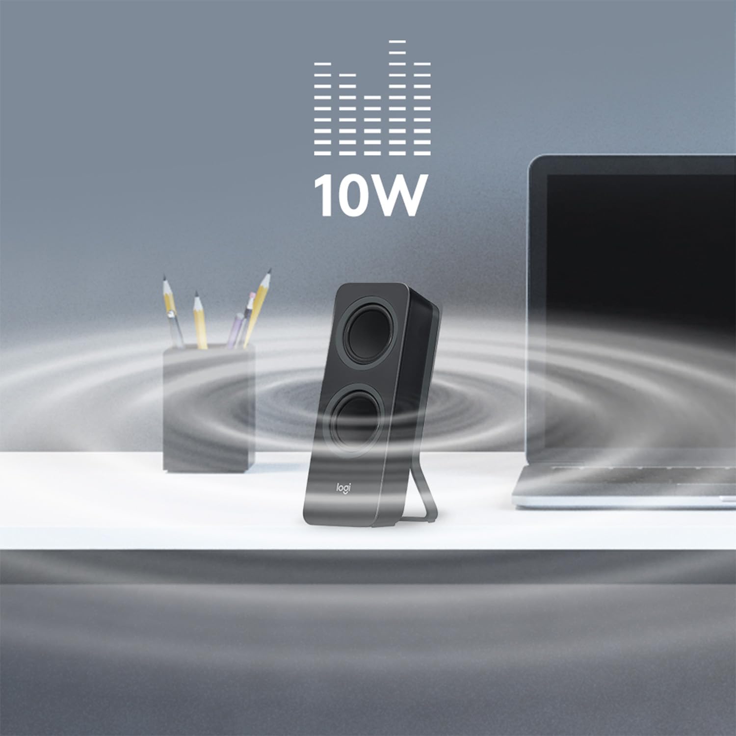LOGITECH Z207 Speakers for PC 2.0-channel wireless Bluetooth 5 Watt Total black