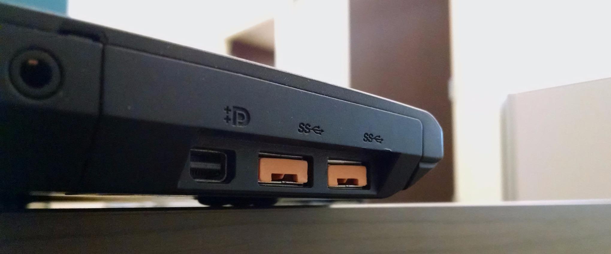 LINDY Clé USB et 4 bloqueurs de ports USB Orange