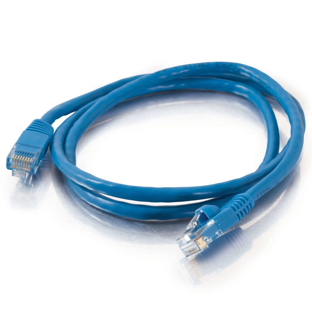 Cbl/1M Mlded/Btd Blue CAT5E PVC UTP PAT