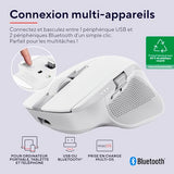 TRUST Souris sans fil OZAA II multi-connexion - Blanche