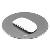 XTREMEMAC Tapis de souris rond en aluminium Gris