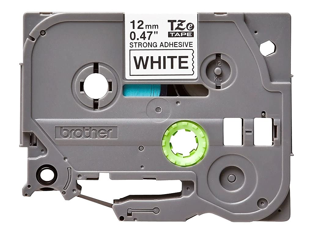 BROTHER P-TOUCH TZE-S231 noir sur blanc 12mm extra gluey